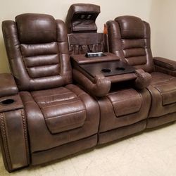 Power Reclining Sofa Is Available For Immediate Delivery 