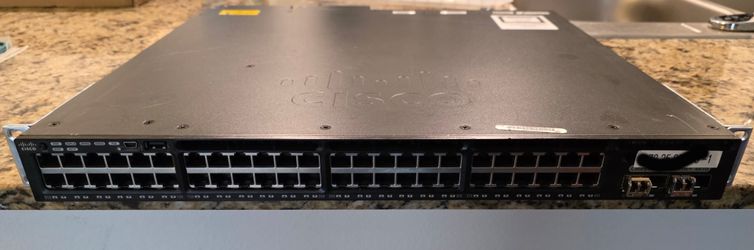 2 - Cisco Catalyst 3650 with 48 PoE+ port Switches