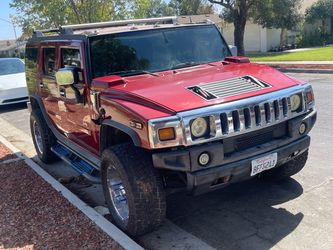 Hummer H2 SUV Red