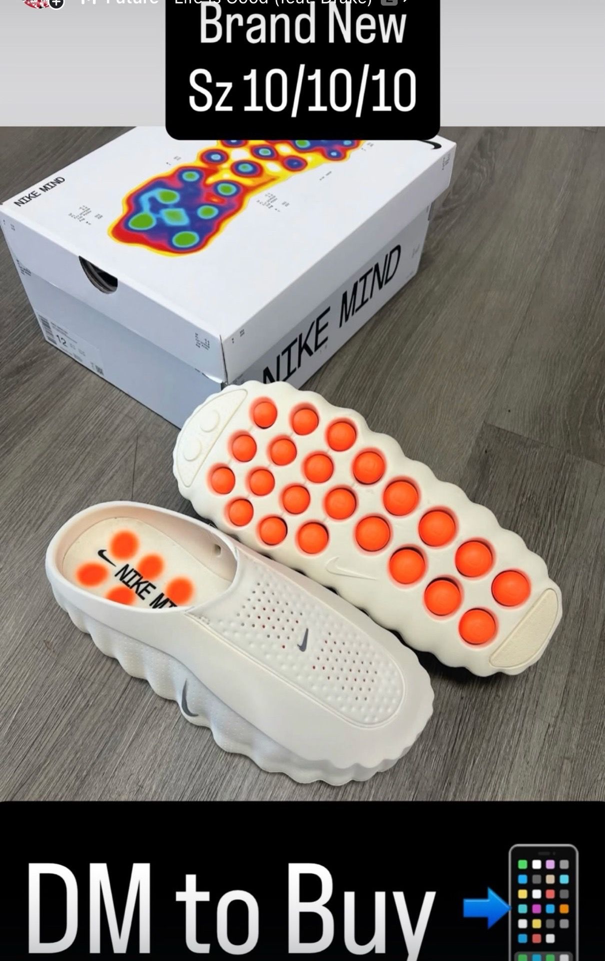 Nike Mind Slide Sz 9 Men’s
