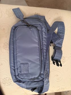 💙 Lug Double Back Convertible Belt Bag / Crossbody – Blue Gray