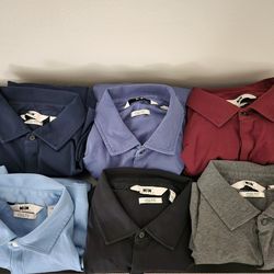 Joseph Abboud Liquid Soft Polos ×6