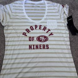 Women’s 49er Shirt Size Large.