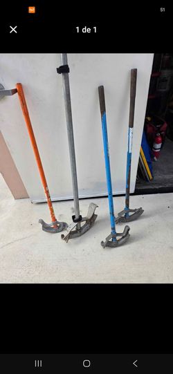 Lot of 4 Manual Conduit Pipe Benders
