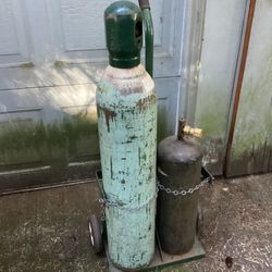 Oxy-acetylene torch.