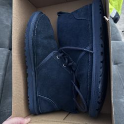 UGG Neumel Men’s Size 8 Navy Blue Boots Authentic 