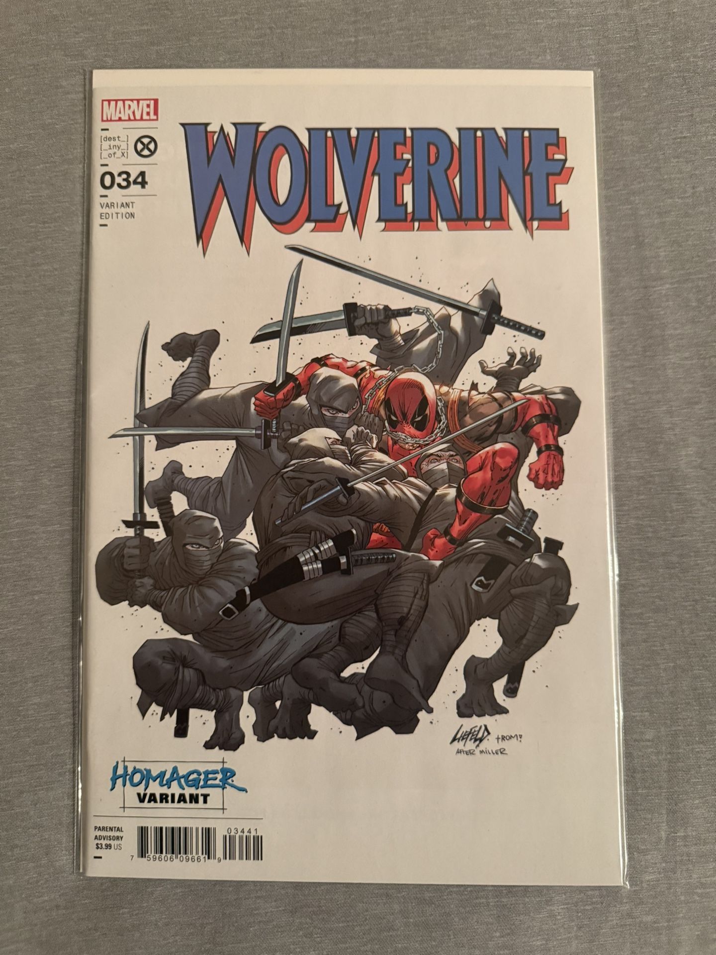 Wolverine #34 Rob Liefield Homager Variant