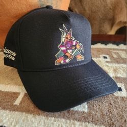 Arizona Coyotes Utah Mammoth Hockey Club Black Kachina Logo Adjustable Hat
