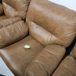 Brown Leather Recliner 