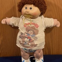 Original Vintage 1980’s Cabbage Patch Kid with Pacifier and Diaper - by Xavier Roberts