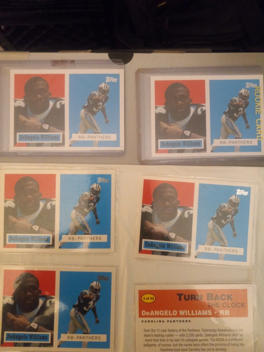 (4) De ANGELO WILLIAMS ROCKIE CARDS