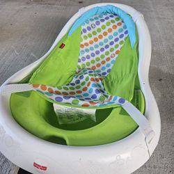 Fisher-Price 4-in-1 Sling ‘n Seat Tub Baby to Toddler Bath, Green, Unisex
