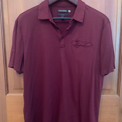 Banana Republic Burgundy Men’s Polo Shirt Sz XXL , Like New Costs $75 