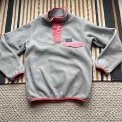 Patagonia Patagonia Girls Sweater Grey Pink S 7-8