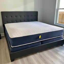 BRAND NEW BLACK KING SIZE BED FRAME $549 WITH MATTRESS/ BOX SPRINGS & QUEEN $499! FAST DELIVERY!!