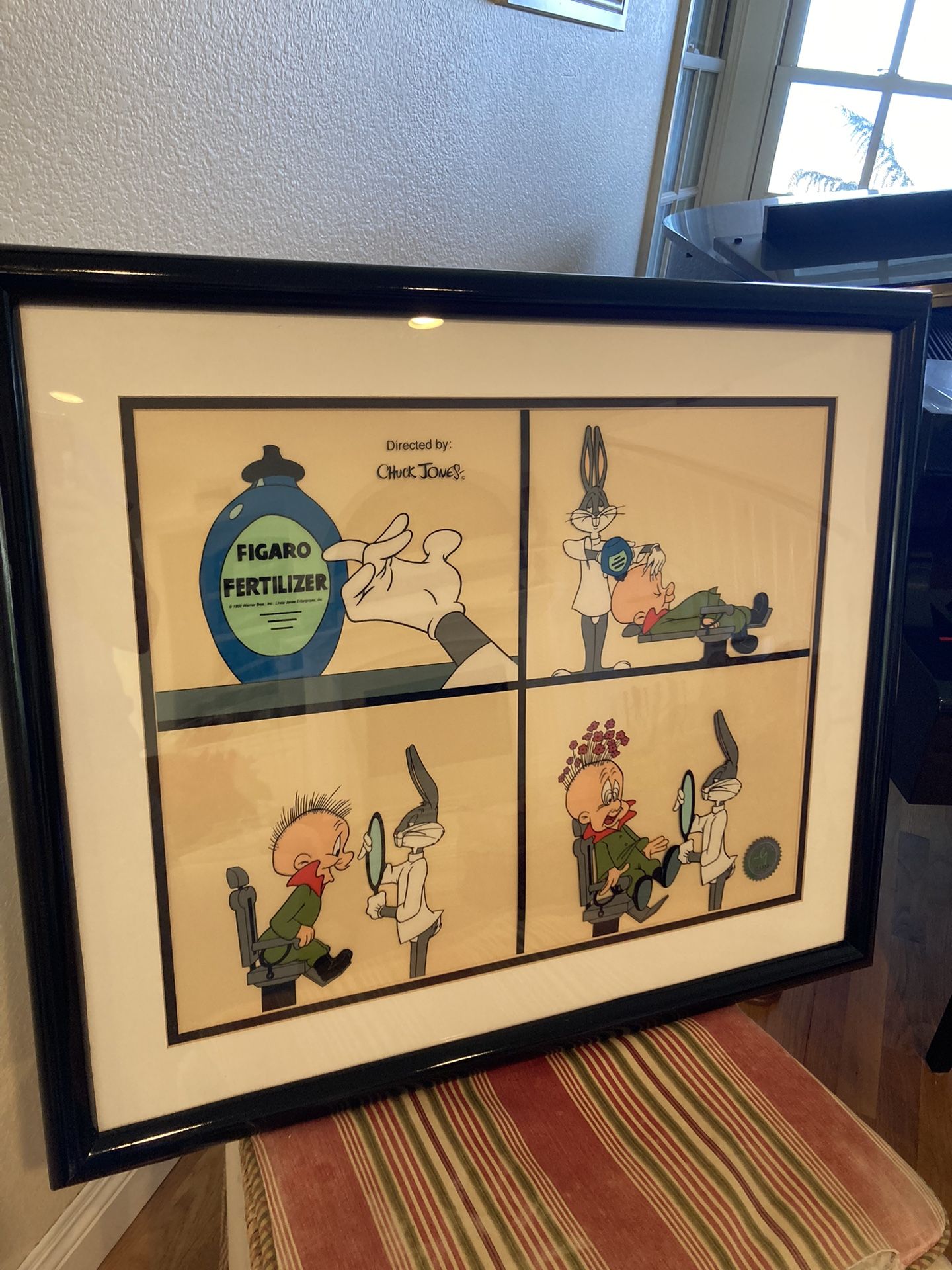 Warner Bros. Cartoon Bugs Bunny Figaro Limited Edition Sericel