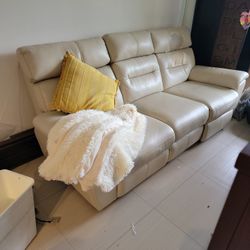Bargain Plush Power Immitation Leather Sofa