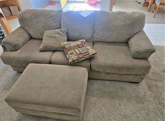 3-Seat Sofa with Matching Ottoman FREE DELIVERY