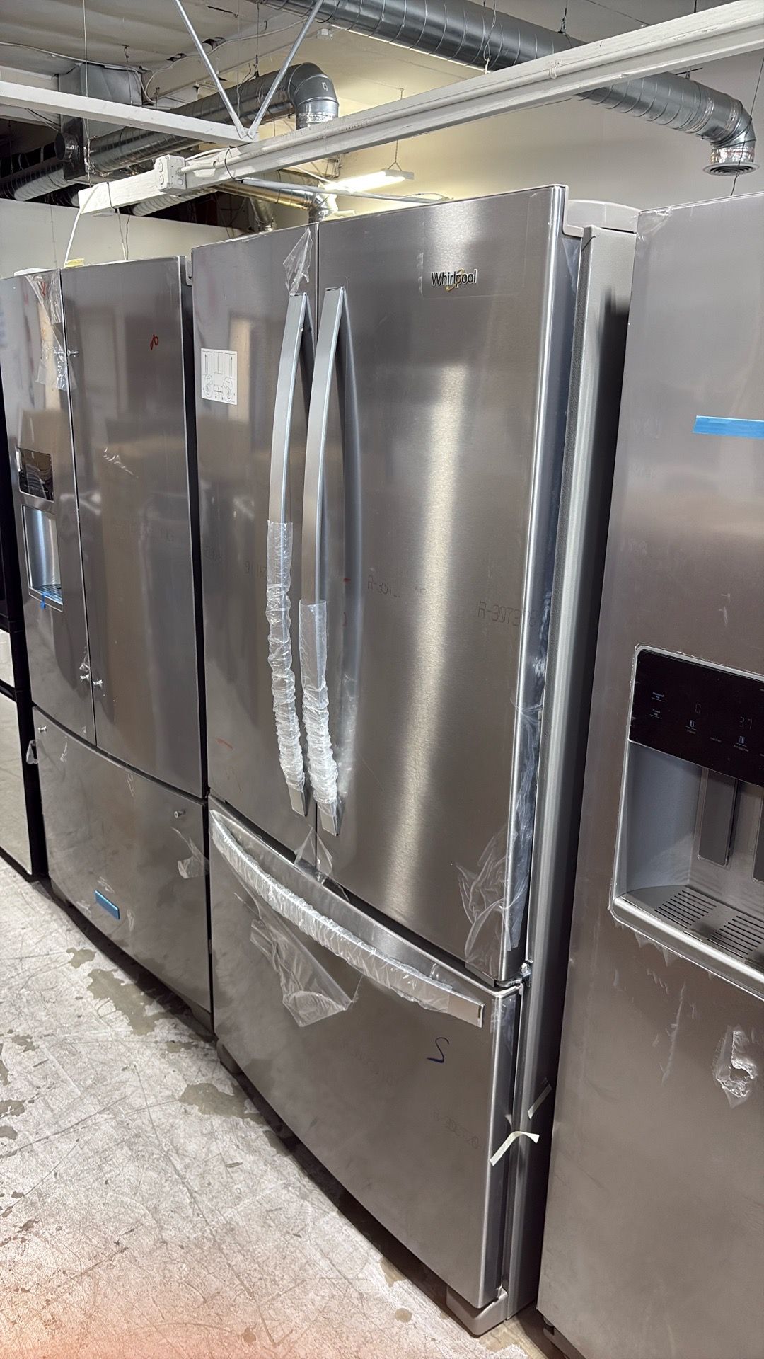 Whirlpool - 36 in. 25.2 cu. ft. Standard Depth French Door Refrigerator in Fingerprint Resistant Stainless Steel