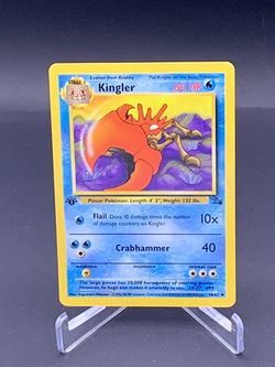 Pokemon TCG Fossil #38/62 Kingler 1st Edition NM