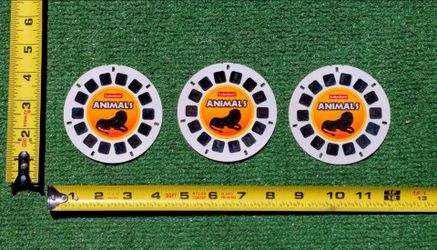 Lakeshore Yellow Science 3-Circle Discs Of Animals 38 Pictures Set Lot GUC
