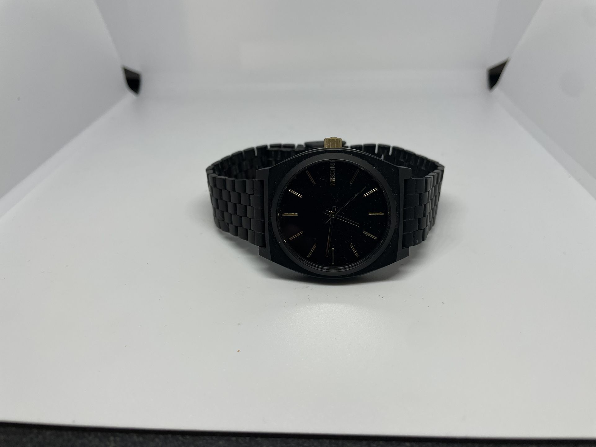 Nixon Time Teller Black Quartz Stainless Steel Watch