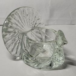 Vintage Avon Turkey Tea light Crystal Glass Votive Holder 