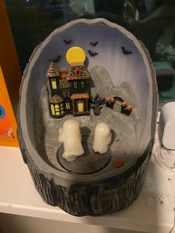 Halloween Haunted House Animated Diorama Decoration