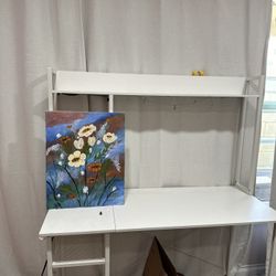 Desk With Built In Lights And Plug