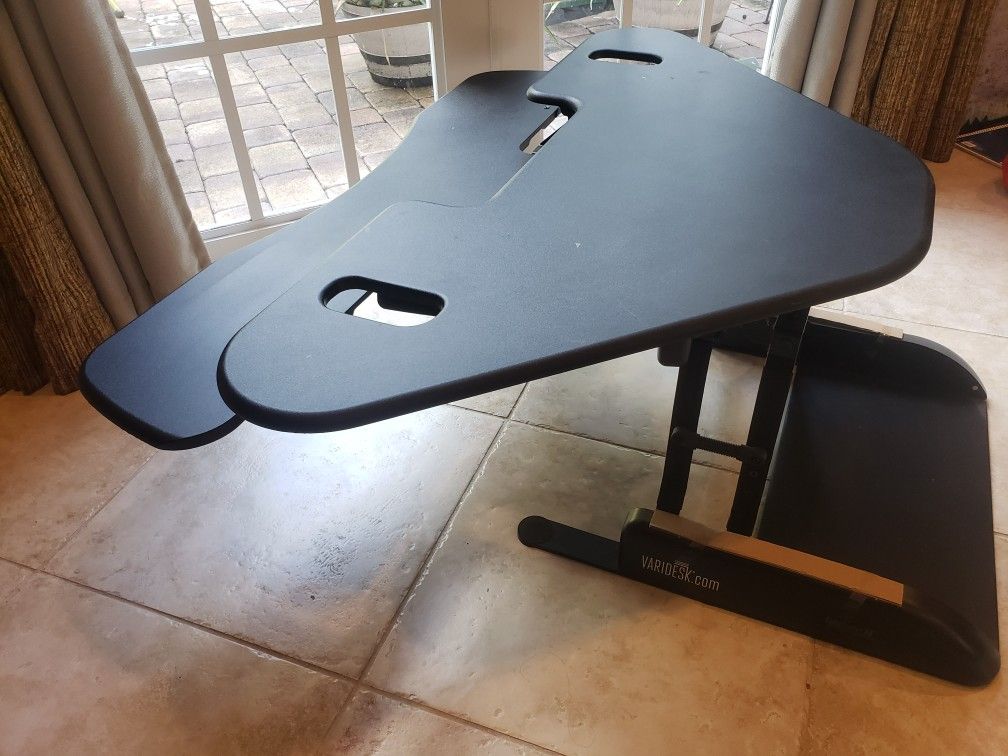 VariDesk Cube Corner 48" Standing Desk Converter