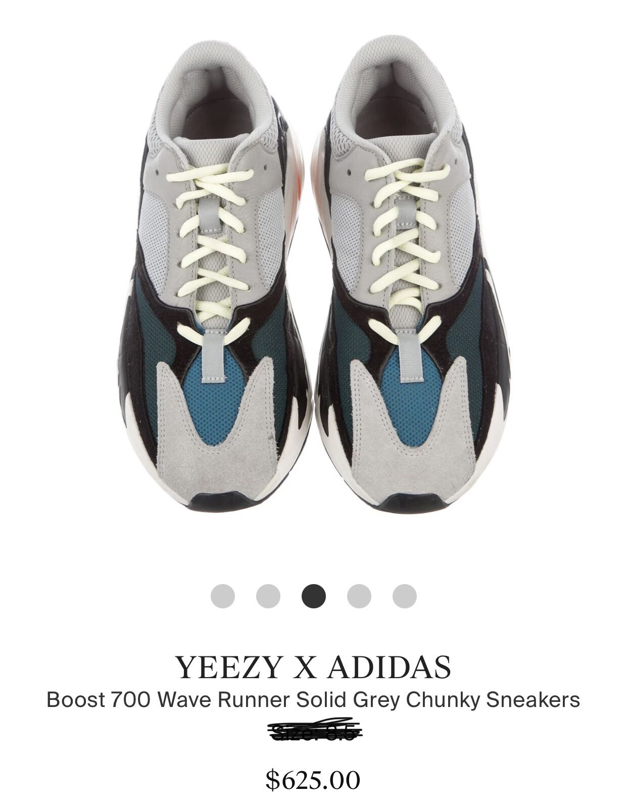 YEEZY Adidas 700 wave runner size for woman sale