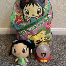 Ni Hao, Kai-Lan Doll, Backpack, Night Light - Must Sell Fast 