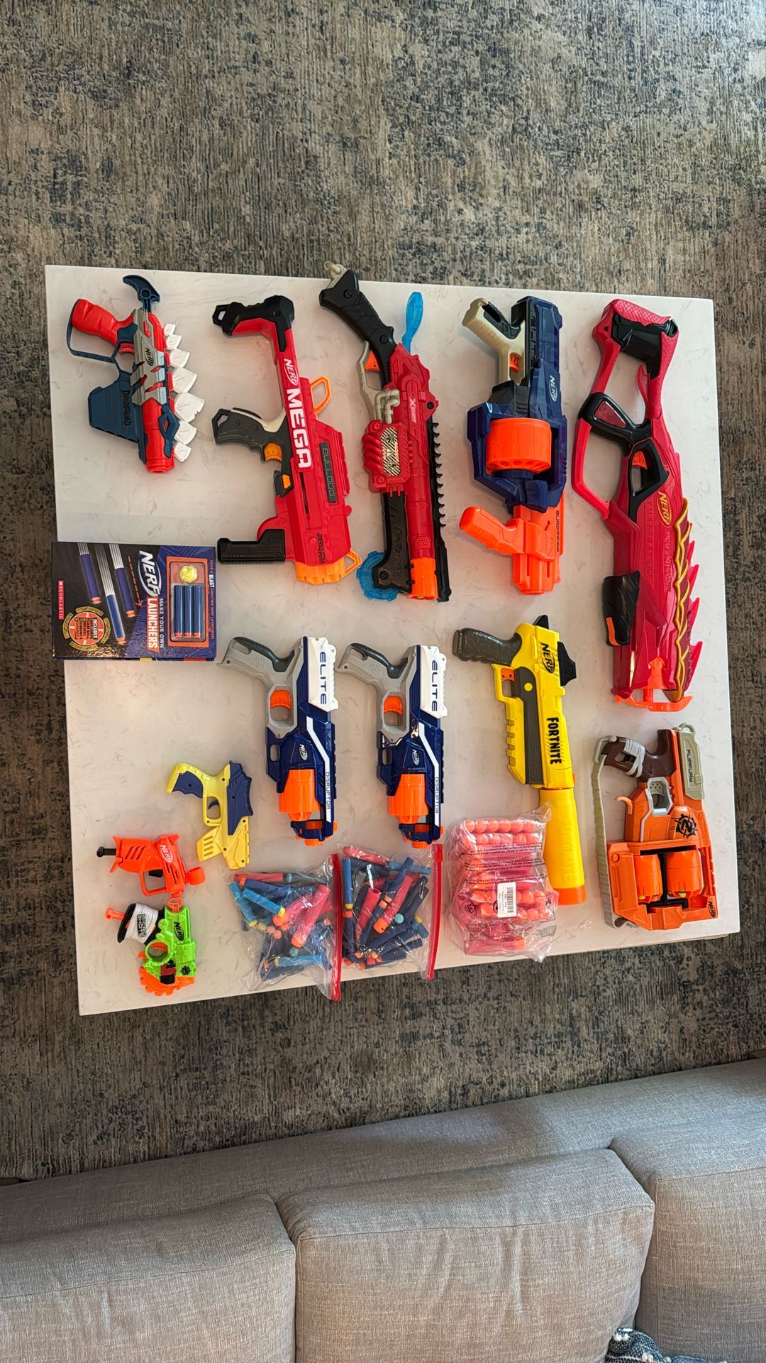 NERF GUNS!