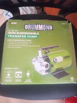 Drummond 1/10 HP Non-Submersible Transfer Pump