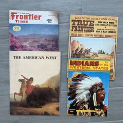 4 Vintage Western / Indian American West Magazines