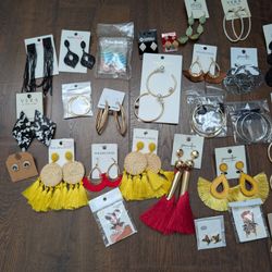 set of 46 pairs of colorful vintage, modern earrings for everyoccasion!