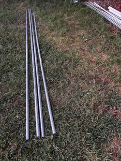 4 used like new 1 inch EMT tubes 3x10 feet and 1x9feet