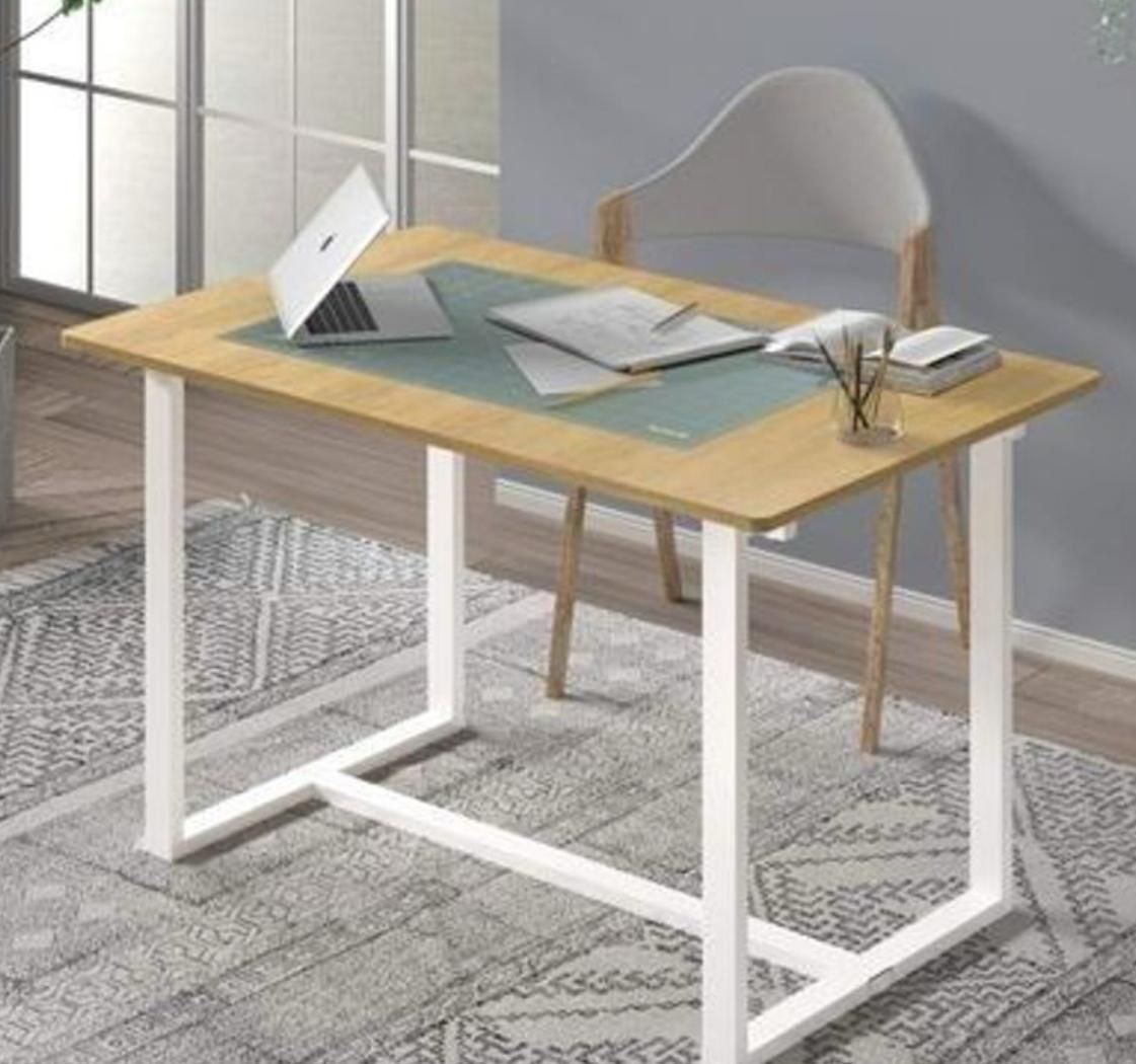Zinus Alto Rectangular Dining, Office Desk, Computer Table, Quick Snap Bolt & Nut Free Easy Assembly, Award Winning Design, Farmhouse.