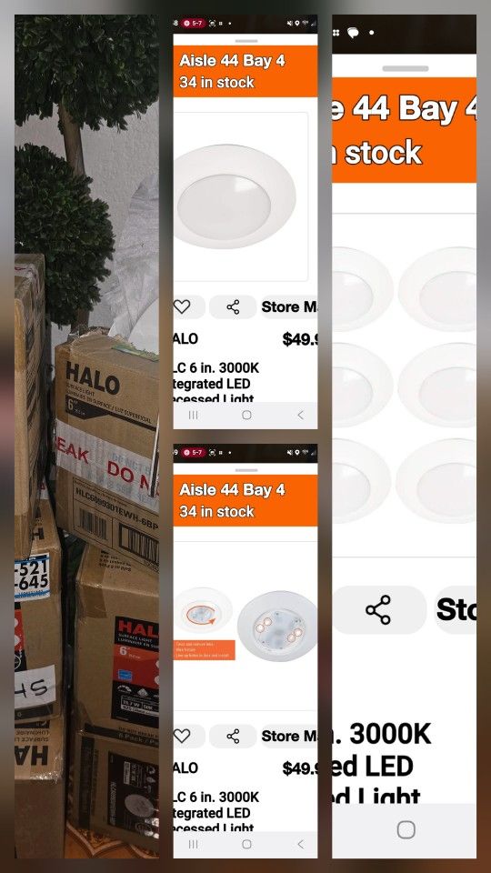 36 New Recessse Ligths . New In Box All For $150