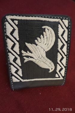 AUTÉNTICO CARTERA DE HILO CON EL GALLO
