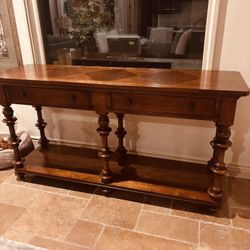  Brown Buffet Serving Table 