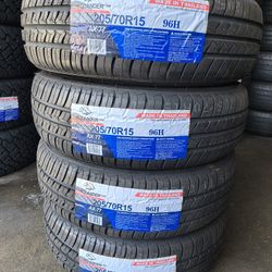 205/70/15 New Tires Set Of 4 Atlander Installed And Balanced Set De 4 Llantas Nuevas Instaladas Y Balanceadas