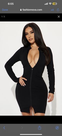 Zip Up Mini Dress