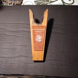 Vintage Boot Jack Oak wood And Leather