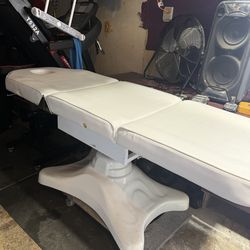 Adjustable aesthetician chair