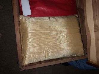 Custom covered pillows red & gold price is per pillow