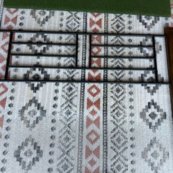 Queen Modern Wood And metal Headboard 