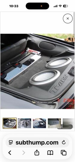 A dual 12 inch speaker box made for Trans Am and Camaro