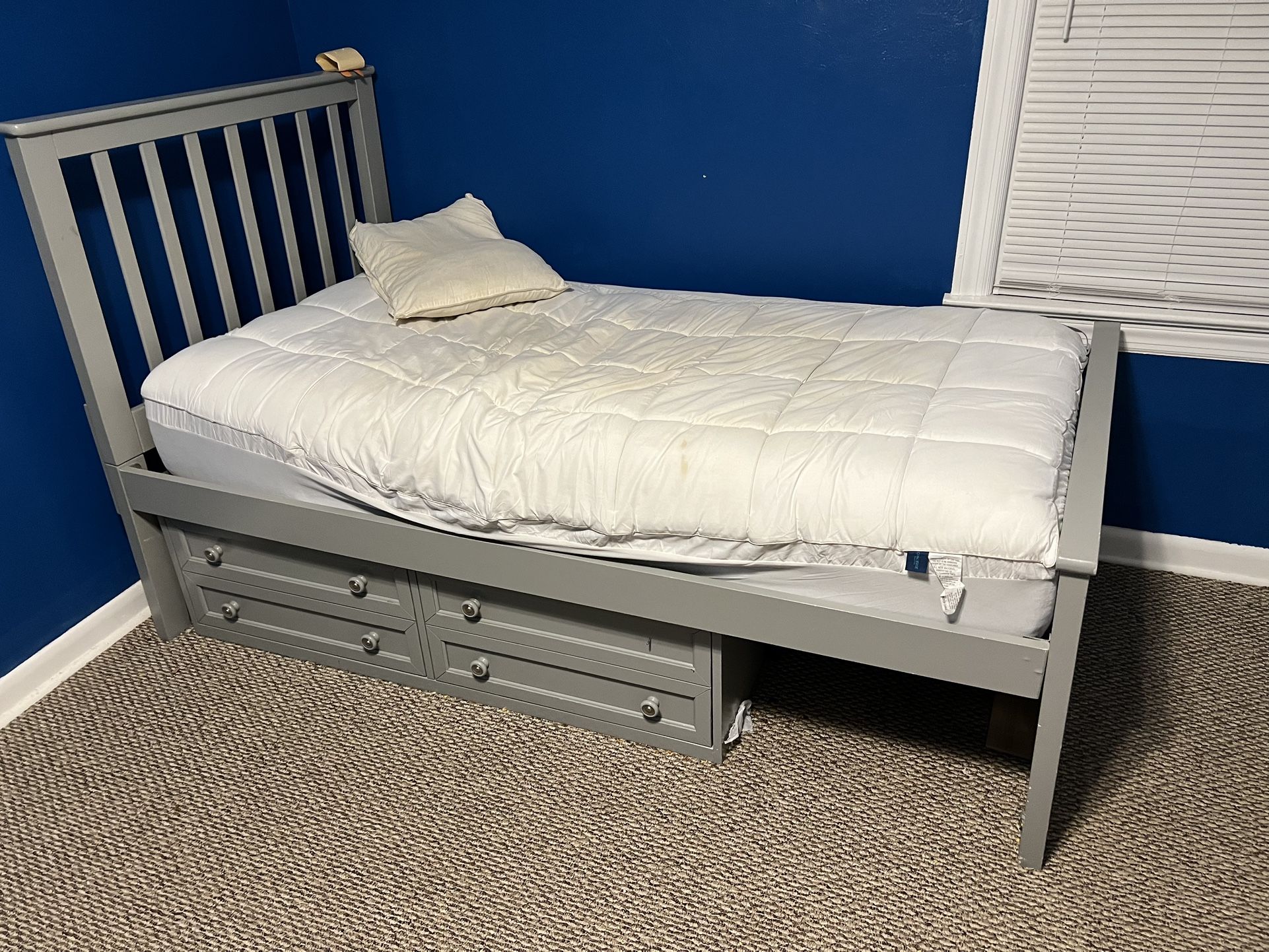 Twin Bed With Drawers