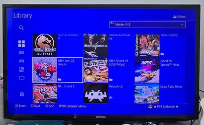 PlayStation 4 1TB m.o.d.e.d.  50+ PS Games + 5000 Retro Games